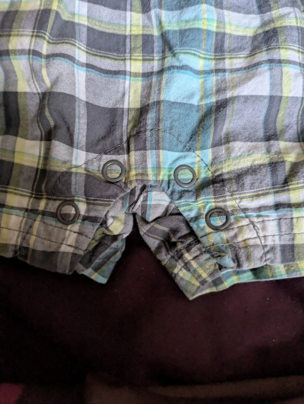 Cruising in Style! Cute‎ Blue & Green Plaid Scooter Romper 🛵